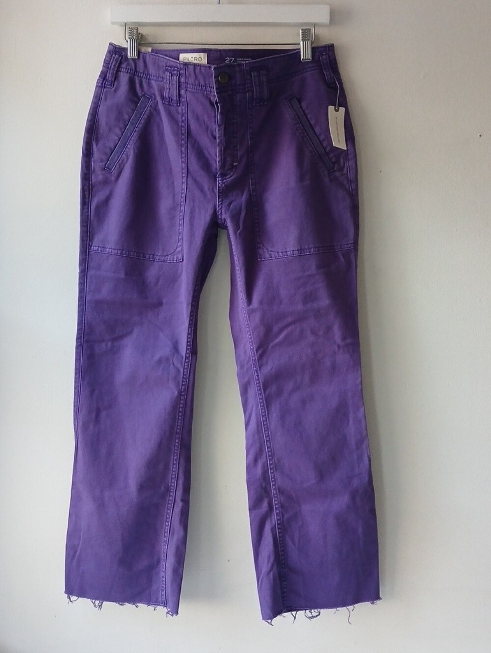 Pilcro Purple Cropped Ankle Pants